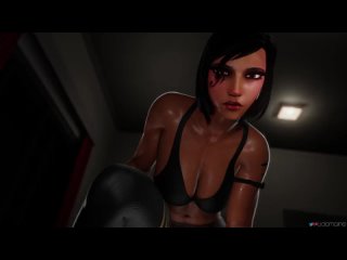 pharah - pov; riding; vaginal penetration; stockings; thicc; big ass; big butt; 3d sex porno hentai; (by @lidomaine) [overwatch]